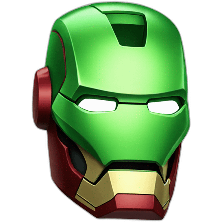 iron man smoking a green cigar emoji