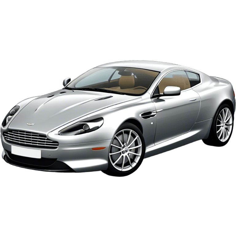 Aston Martin DB9 - Aston Martin (Model Year: 2016) (Iconic colour: Silver) emoji