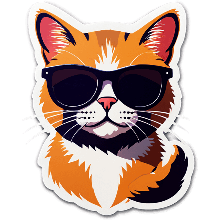 Cat with sunglasses emoji