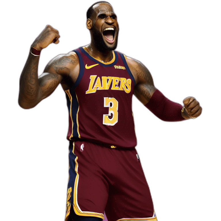 Lebron james excited  emoji