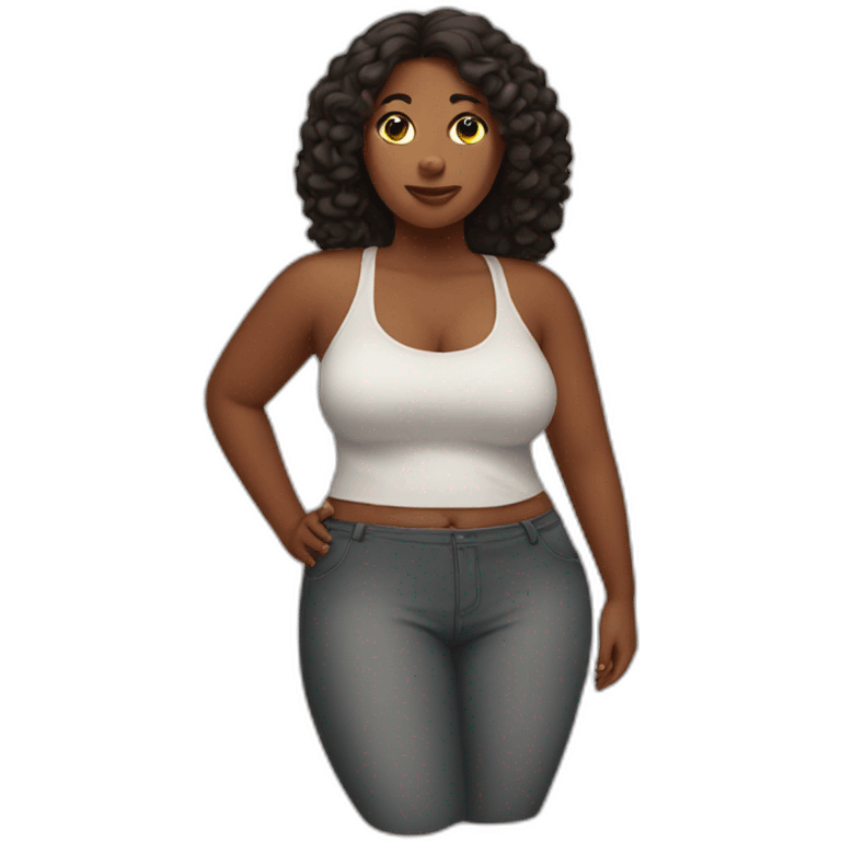 Thick woman emoji