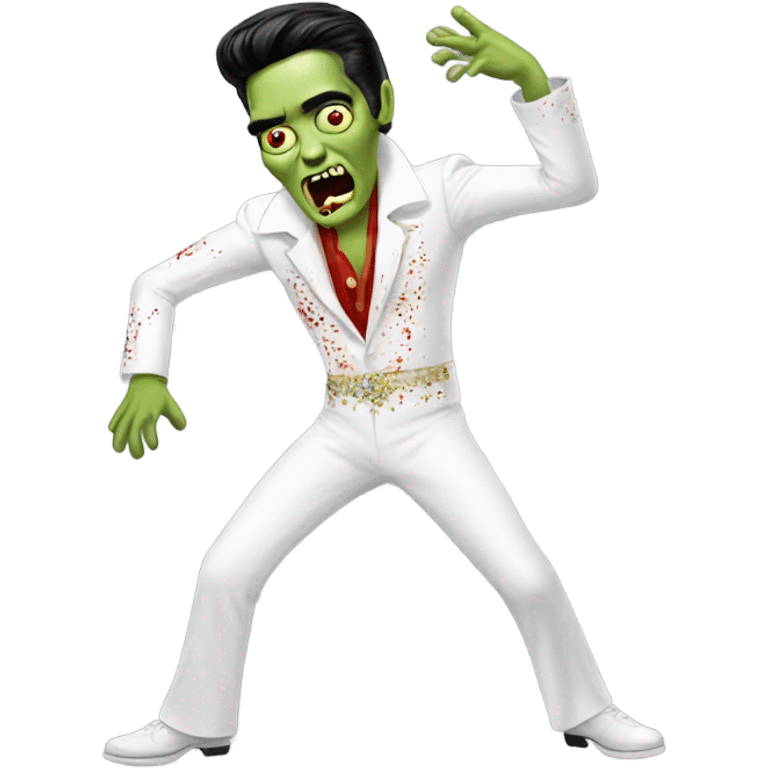 elvis zombie dancing emoji