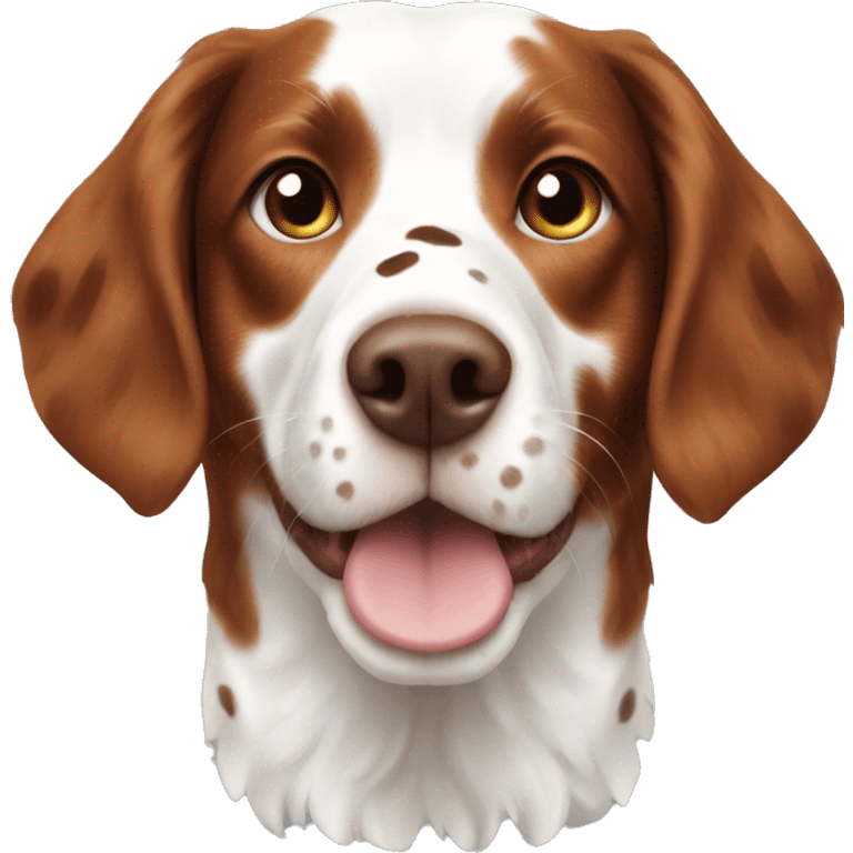 Brittany spaniel with spots emoji