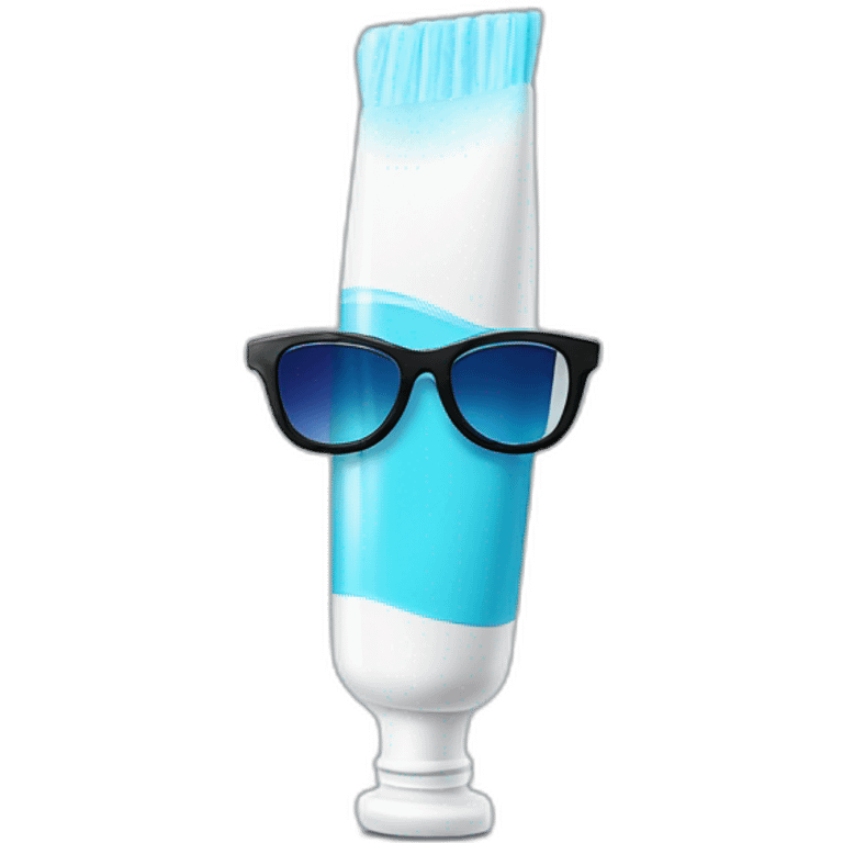 Toothpaste wearing sunglasses  emoji