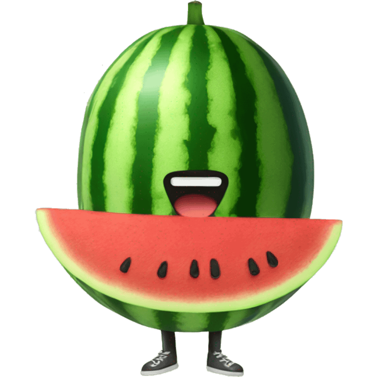 Watermelon whit legs emoji