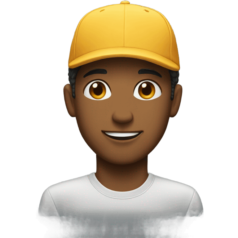 Guy with a cap emoji