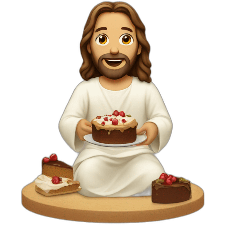 jesus eating cake emoji