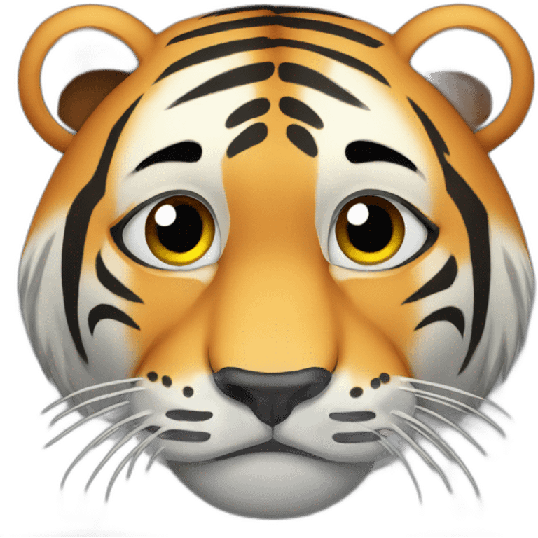 sad crying tiger emoji