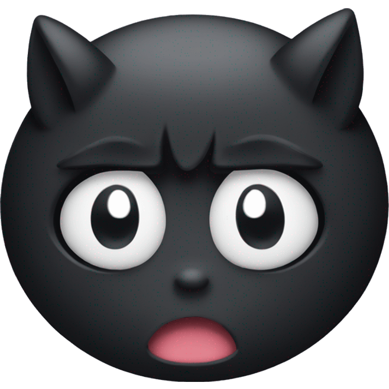 kuromi with angry eyes emoji