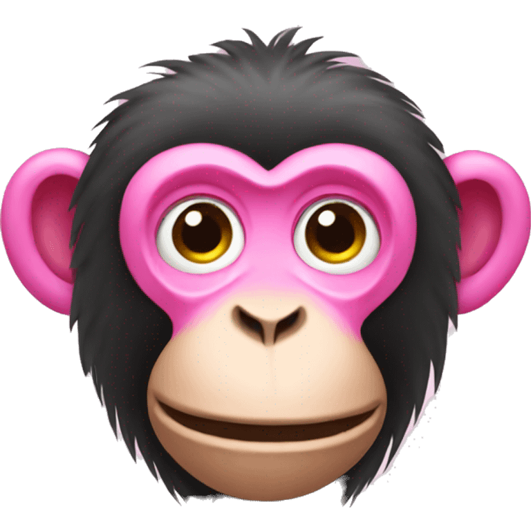 pink monkey emoji