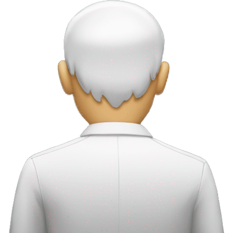 man in elevator view from behind emoji