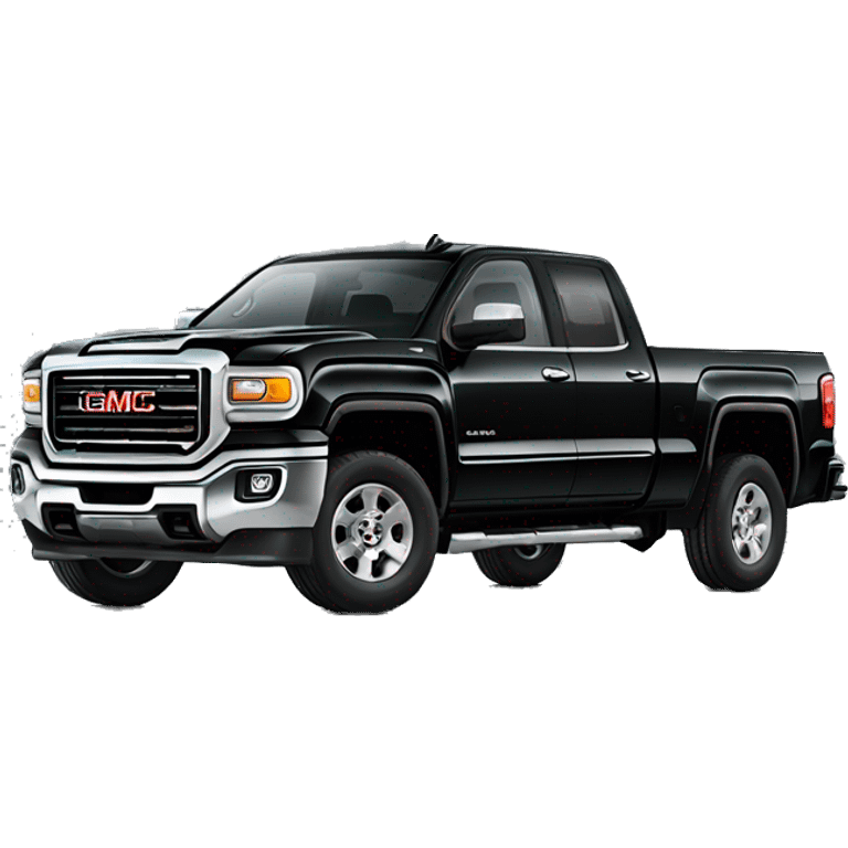 Black gmc sierra 2500 truck emoji