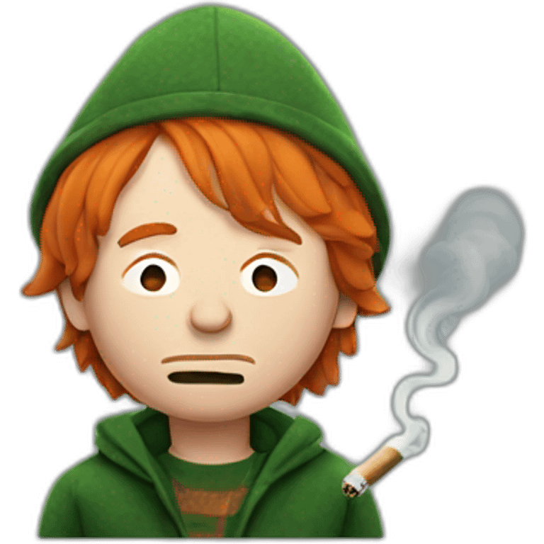 Ron Weasley smoking weed emoji