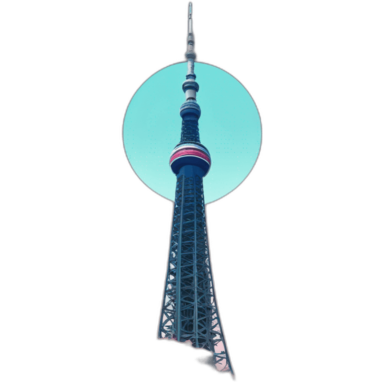 Tokyo Sky Tree original color without the moon emoji