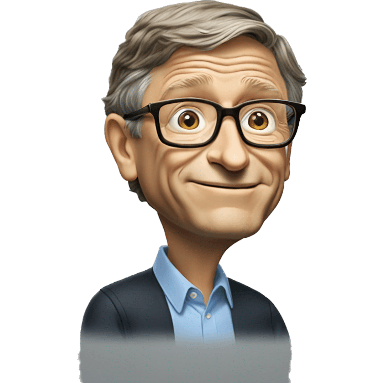 Bill Gates pointing down emoji