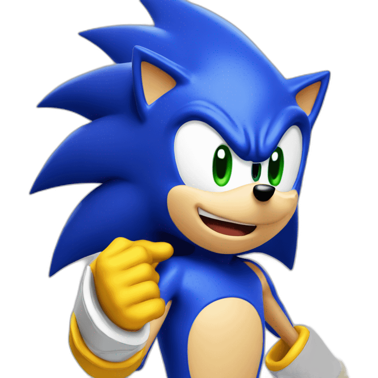 super sonic the hedgehog emoji