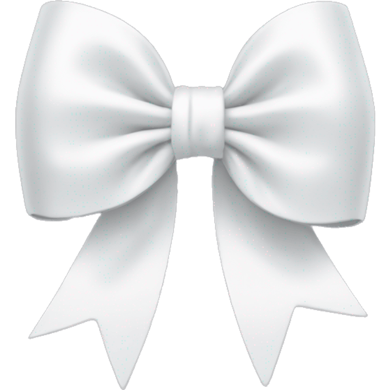 White coquette bow emoji