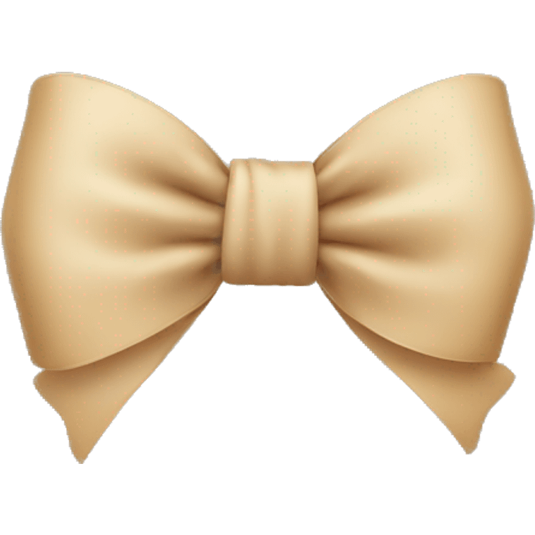 Cute beige bow emoji