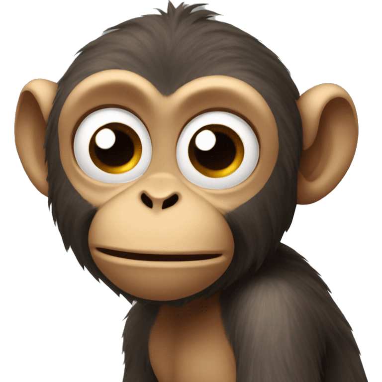 Monkey waking up emoji