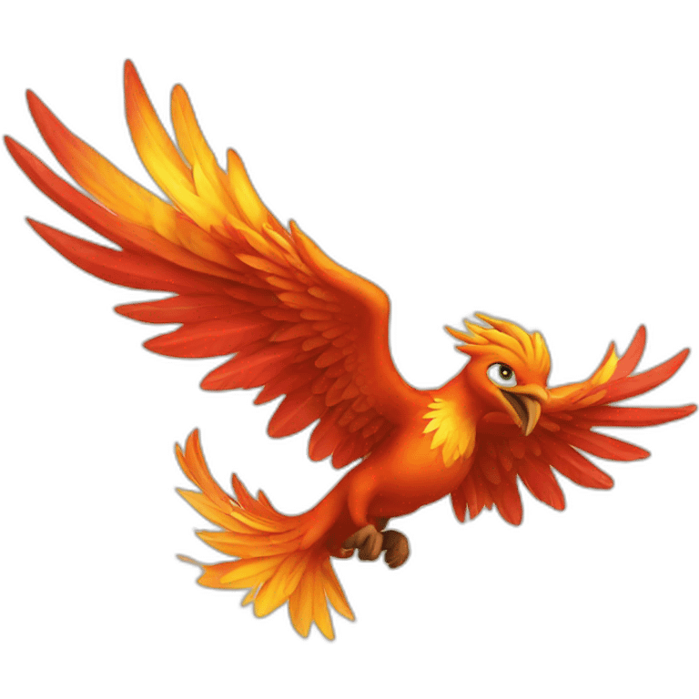 Flying phoenix  emoji