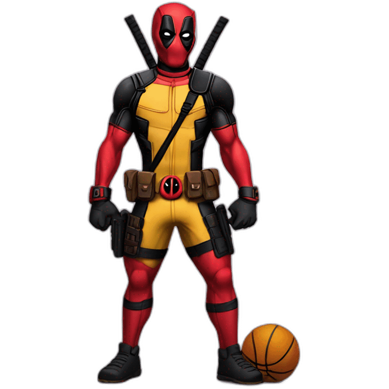 deadpool in yellow lakers jersey emoji