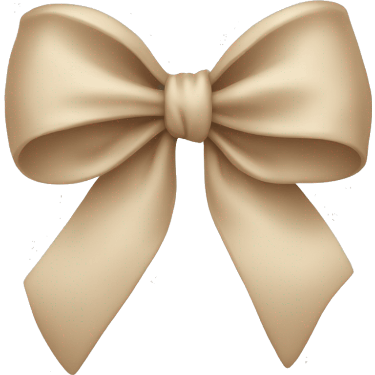 Beige bow emoji