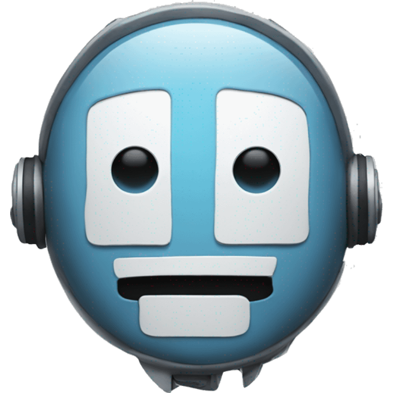 Chat bot with error word face  emoji