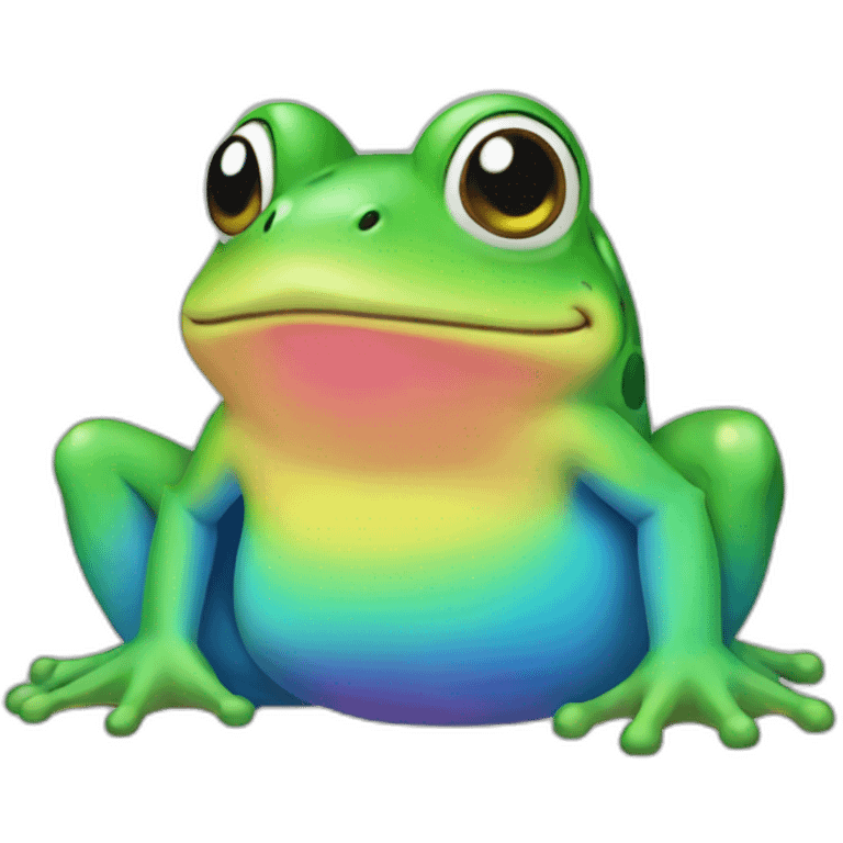 Pokémon frog rainbow emoji