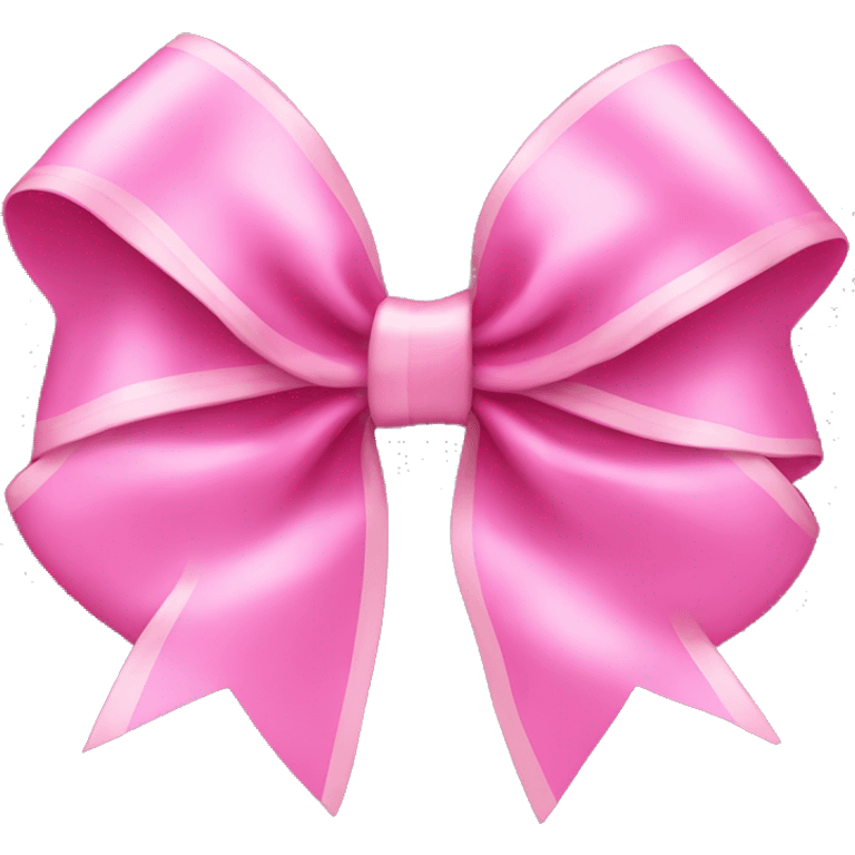 Coquette pink bow  emoji