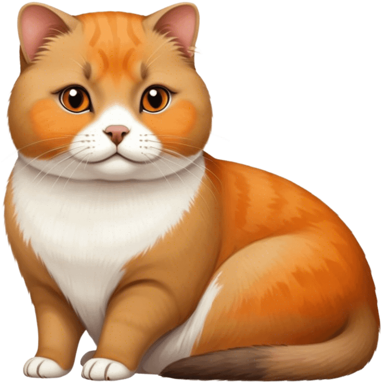 A Scottish fold cat painting a capybara emoji