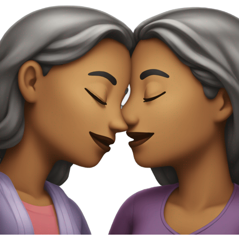 two women kissing emoji