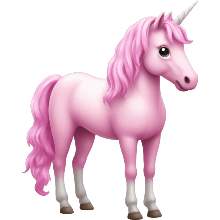 Pink full body unicorn  emoji