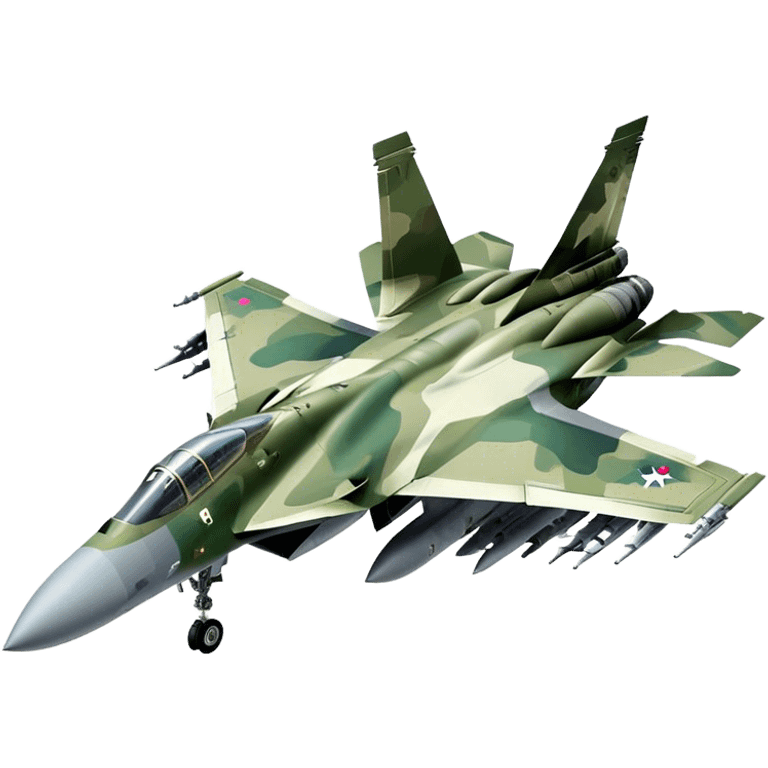 SU-35 Jet - Sukhoi (Model Year: 2020) (Iconic colour: Camouflage green) emoji