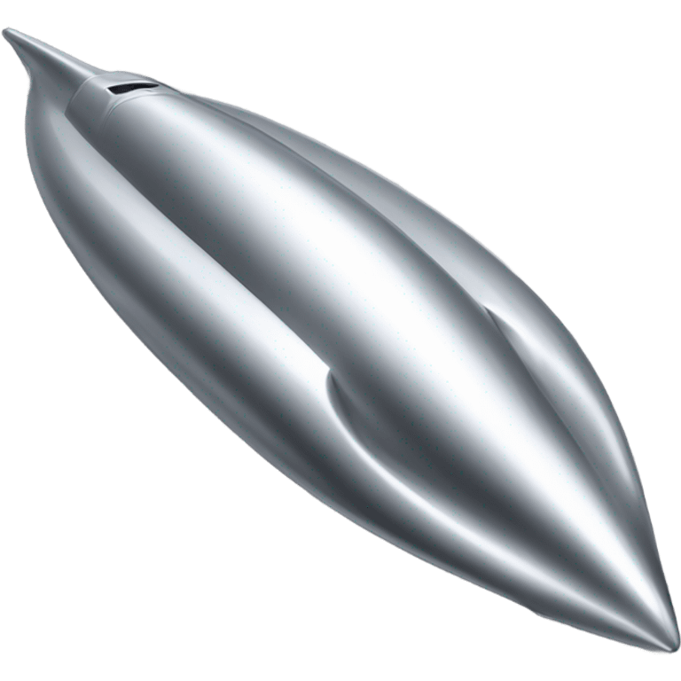 Silver torpedo emoji