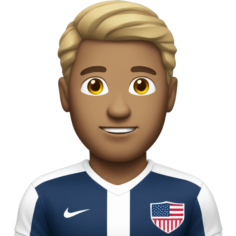 USA white man soccer emoji