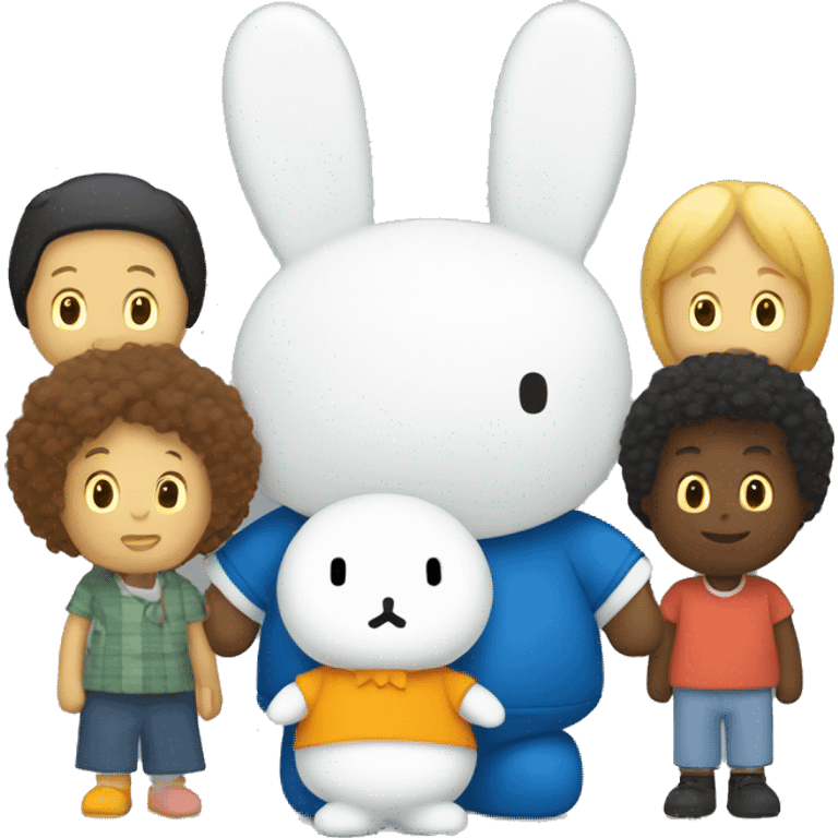 Miffy and 6 friends emoji