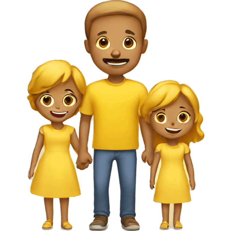 yellow family emoji