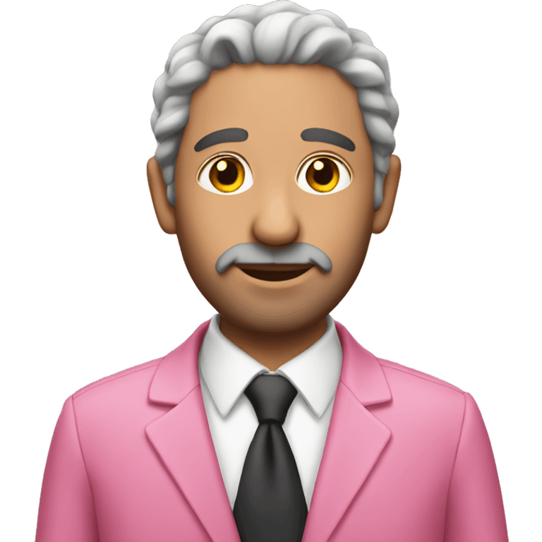 Jewish man with pink suit emoji