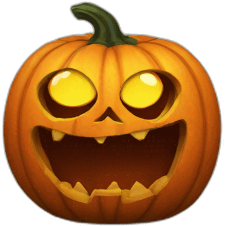 scary pumpkin emoji