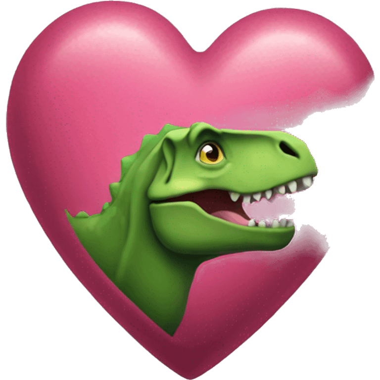 Dinosaur heart emoji