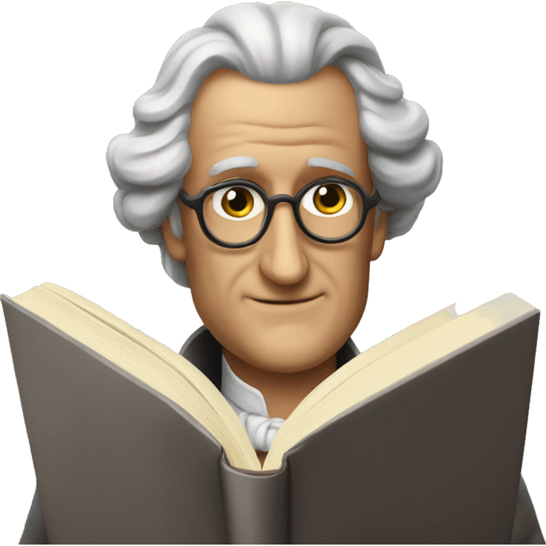 Goethe reading book emoji