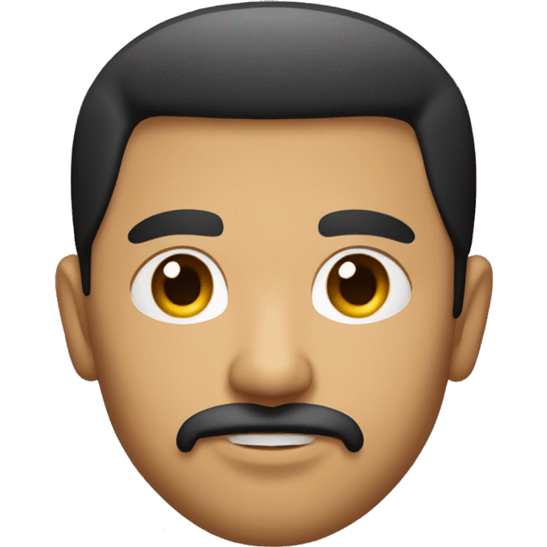 Young Mexican cholo with thin mustache and goatee  emoji