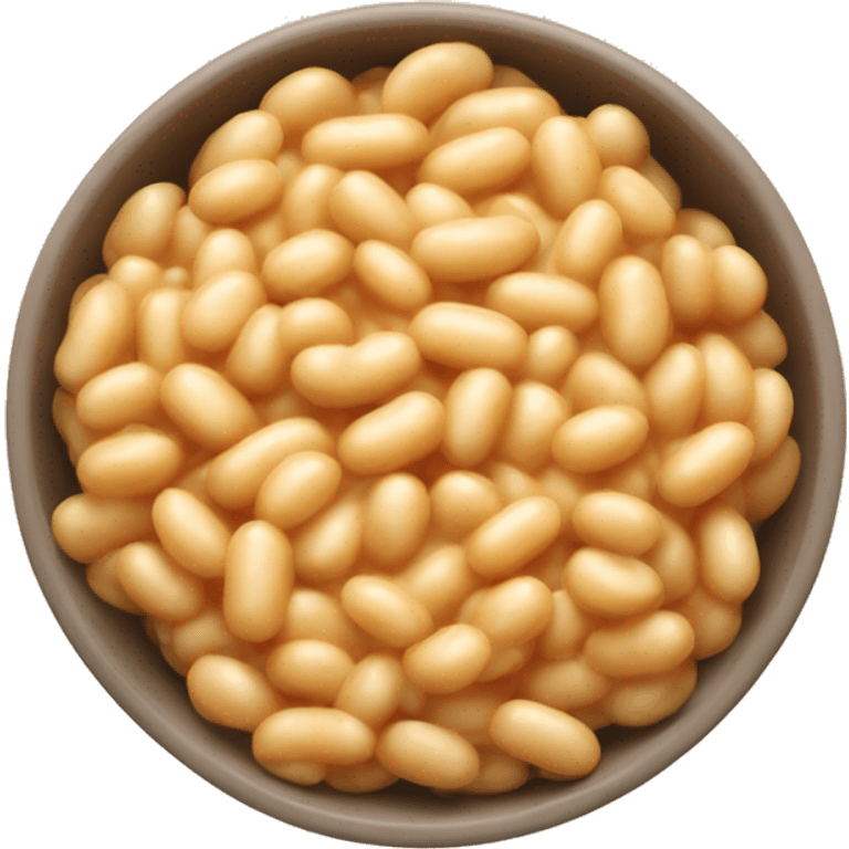 Bowl of cheesy Beans emoji