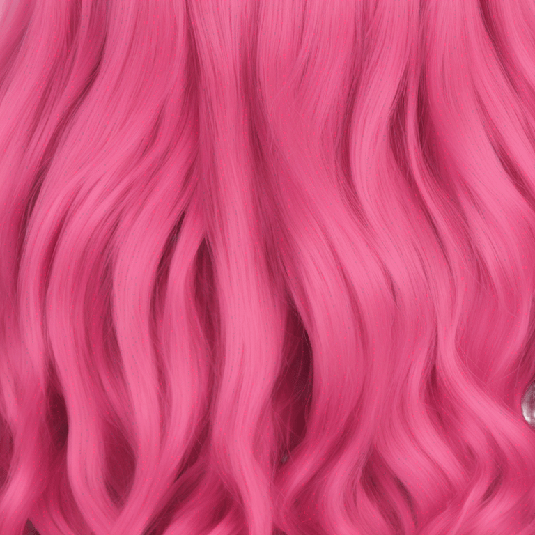 Pink wig emoji