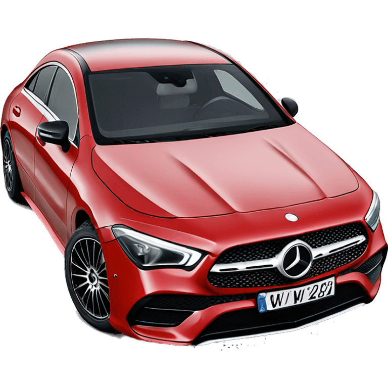 Mercedes cla 2022 red  new  emoji