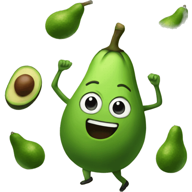 dancing avocados emoji