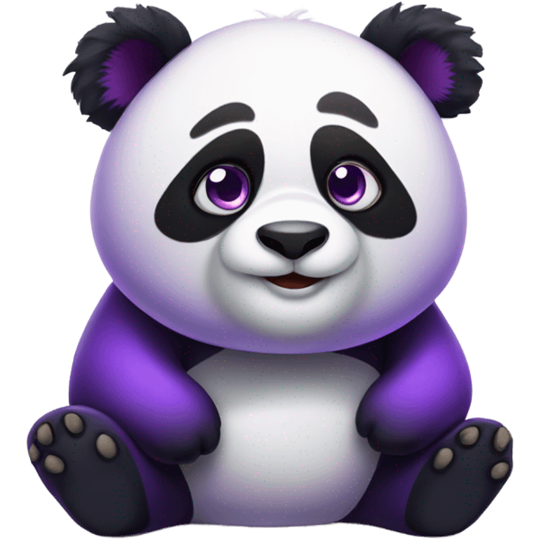 Purple panda emoji