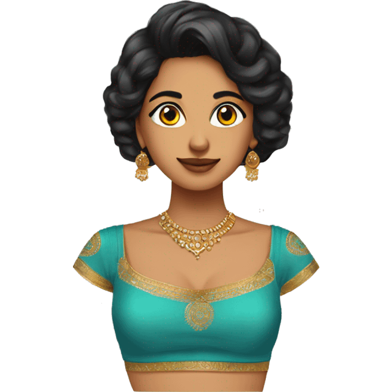 Crop top south asian indian  emoji