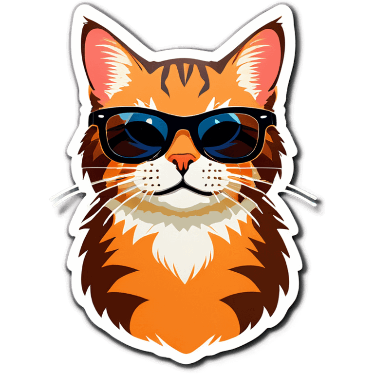 Cat with sunglasses emoji