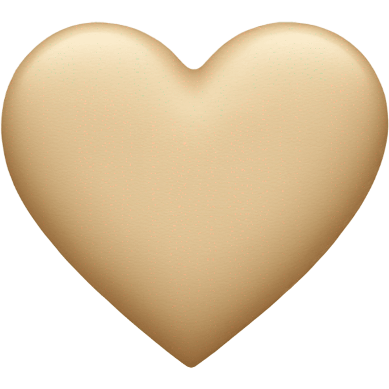 Beige heart emoji